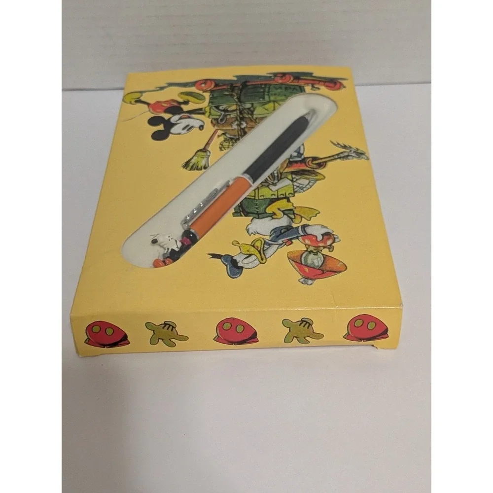 Vintage Colibri Walt Disney Goofy  Ballpoint Pen, Black & Orange  Pen 90s